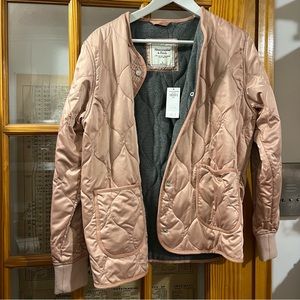 NWT Abercrombie fleece lined bomber jacket